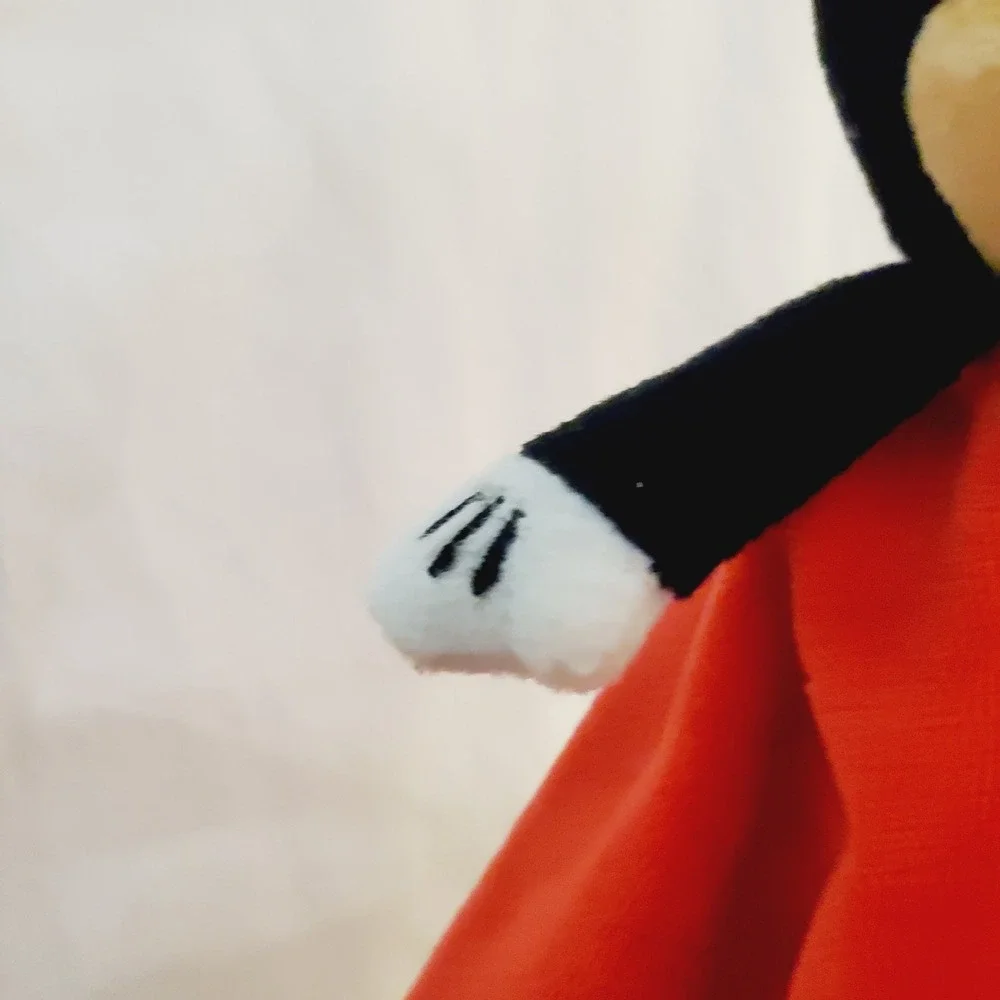 Disney Baby Mickey Mouse Lovey Red Yellow Trim Crinkle Ears Security Blanket 14